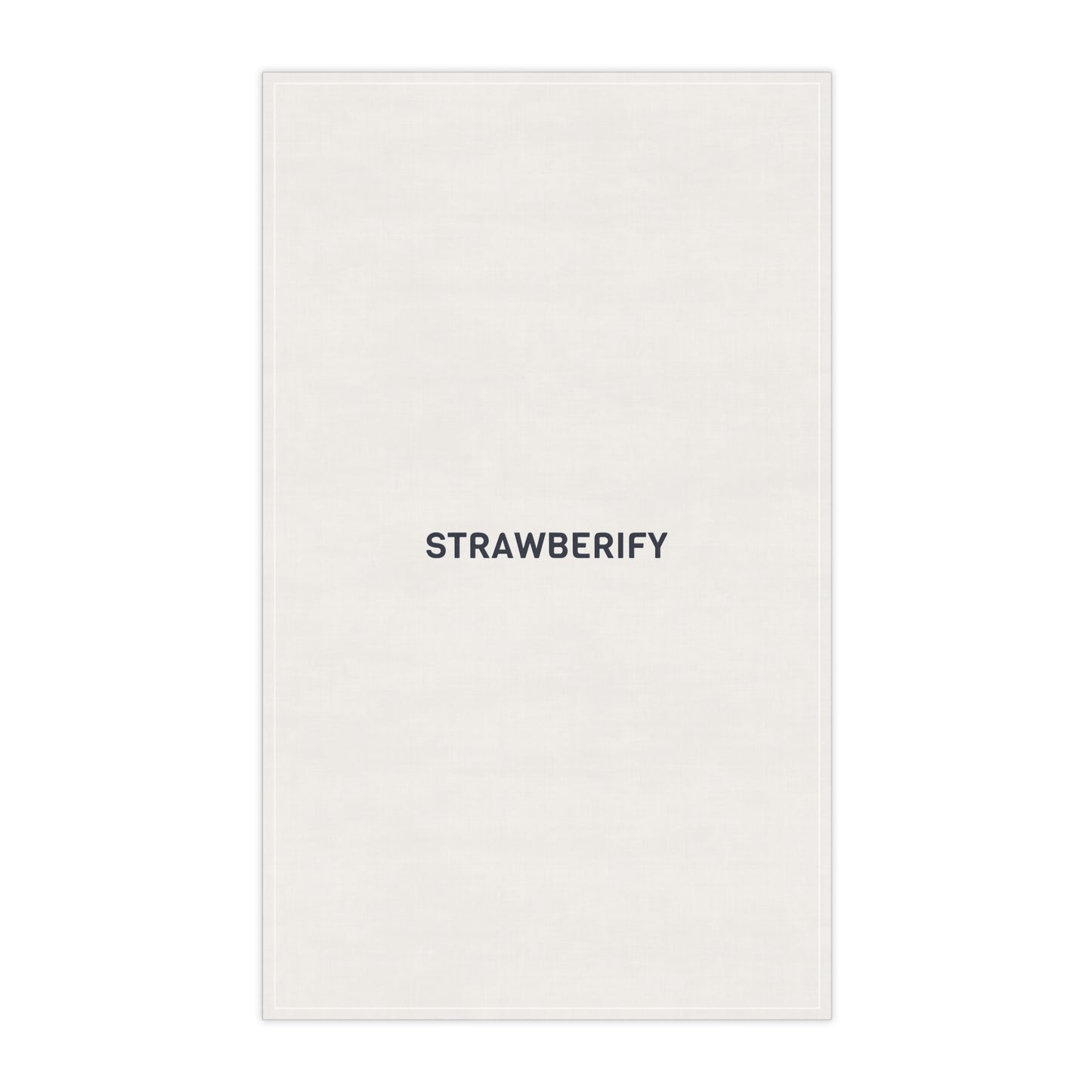 strawberify -Themed Cotton Tea Towels - Fun Kitchen Decor for Fruit Lovers