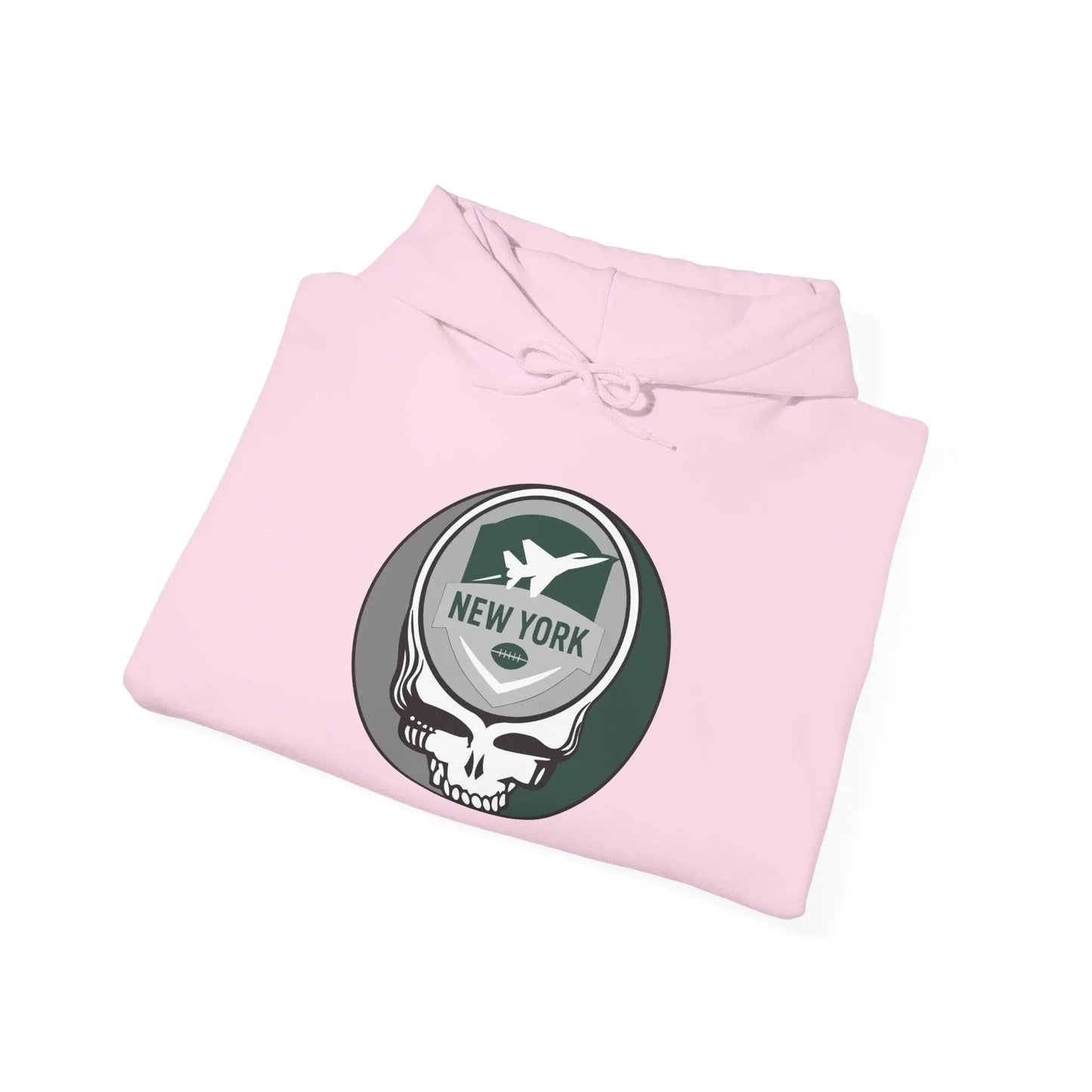 New York Jets Stealie Hoodie Grateful Dead Hooded Sweatshirt The Gridiron Collection