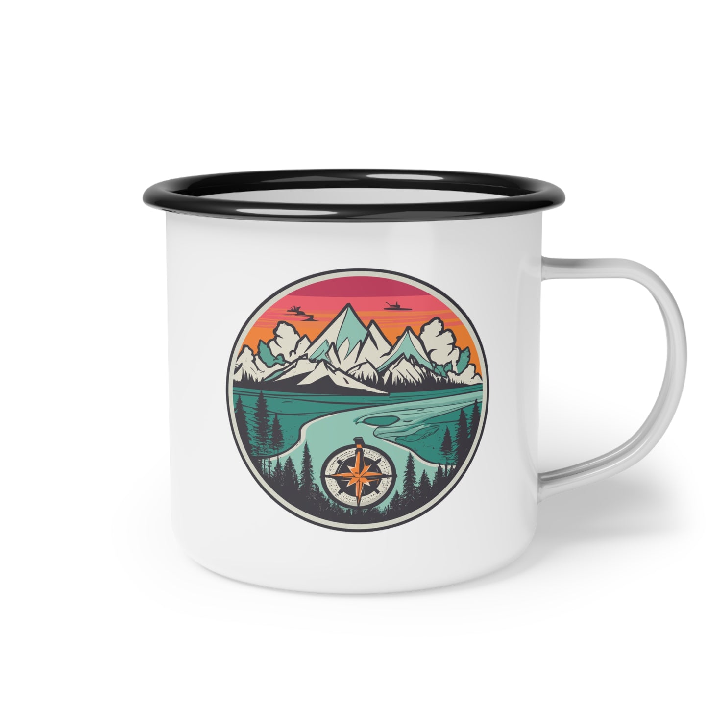 Enamel Camp Cup - Unique Adventure Awaits Travel Mug