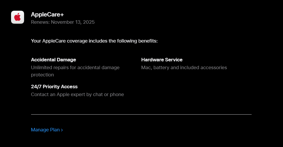 MacBook Pro (2023) 16-inch – Apple M3 Max 40-Core GPU – 48GB RAM 2TB SSD | AppleCare+ 11/25