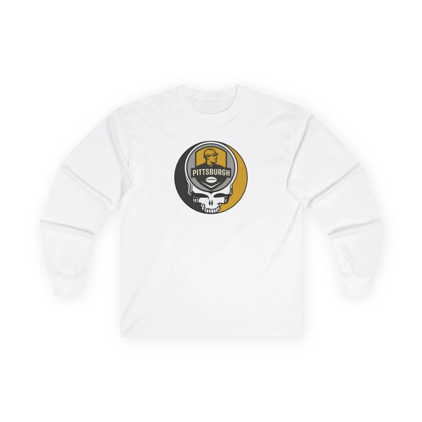 Grateful Dead Ultra-Cotton Long Sleeve Tee Pittsburgh Steelers NFL