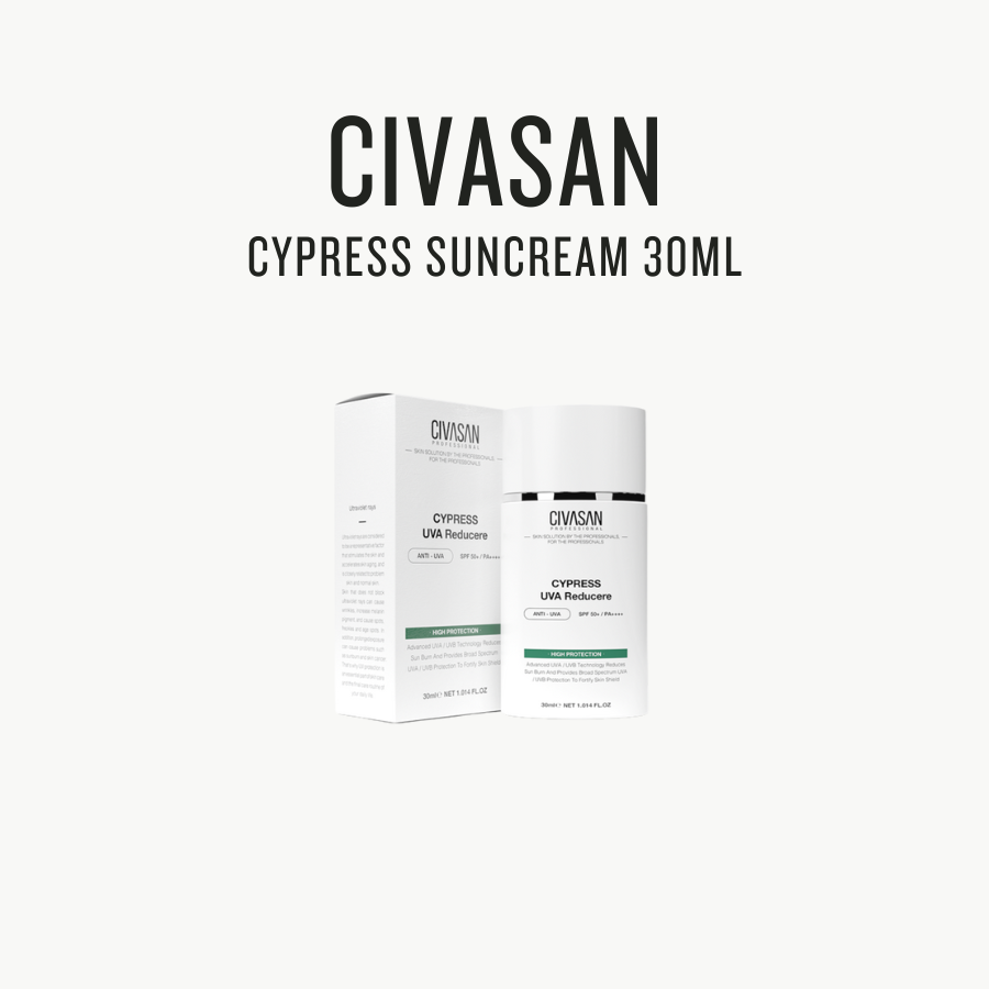 Cypress UVA Suncream SPF50+/PA++++ Sun Protection Cream CIVASAN 30ml