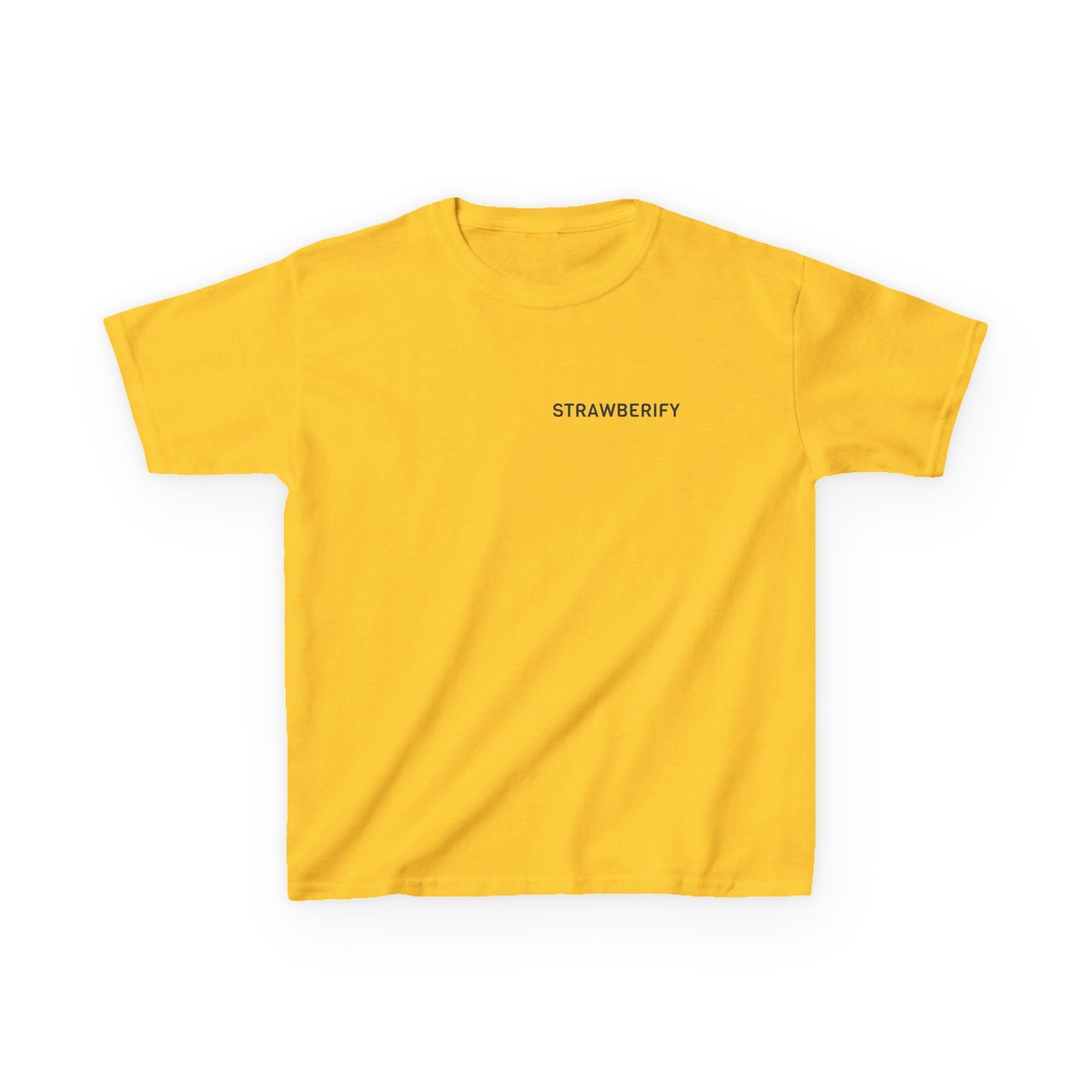 Cool Kids Heavy Cotton™ Tee - 'Strawberify' Graphic Design for Young Trendsetters
