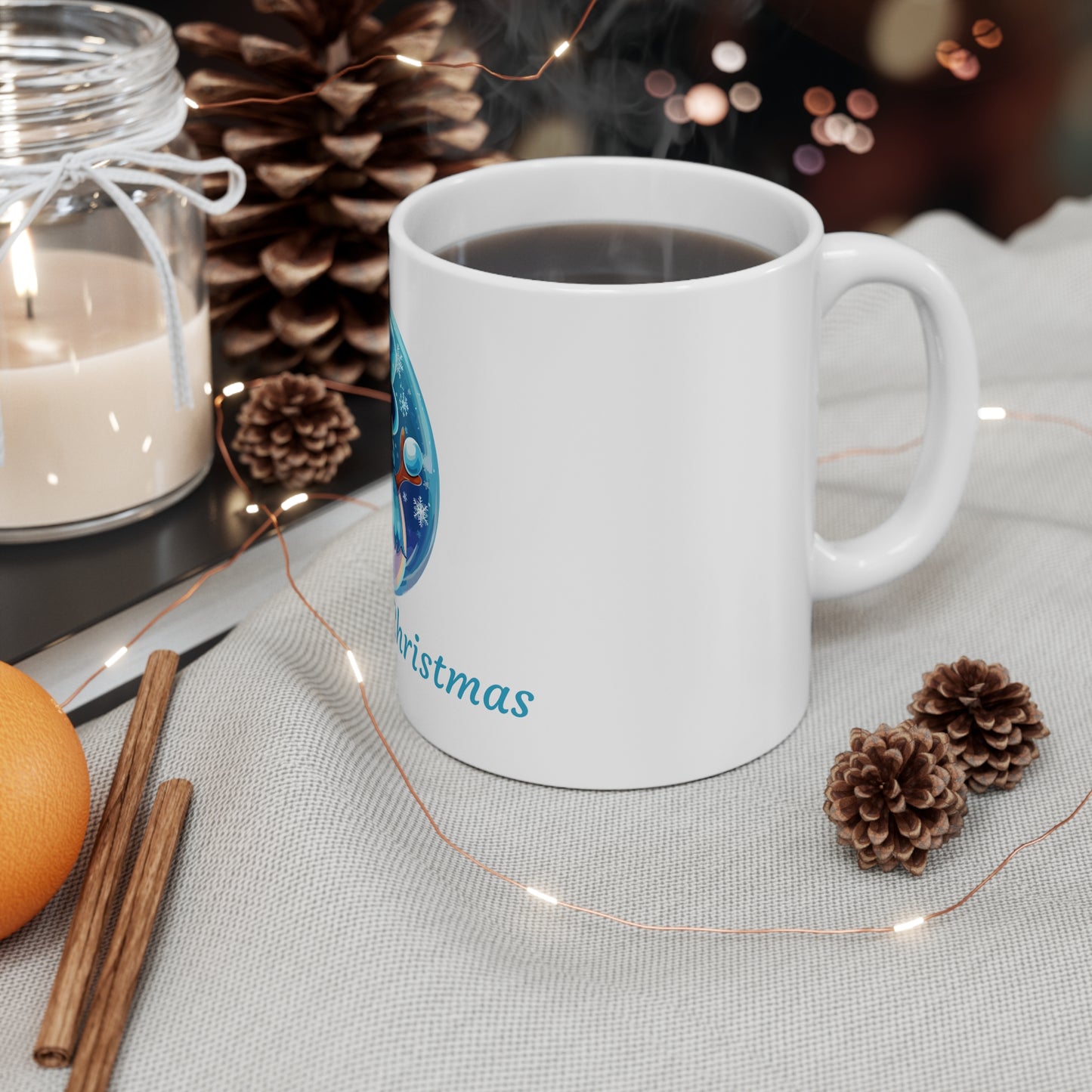 Holly Jolly Christmas Ceramic Mug 11oz
