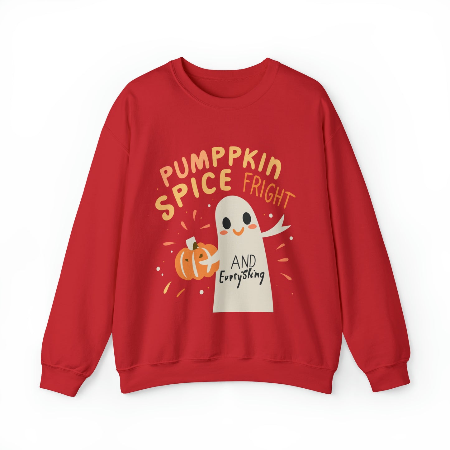 Pumppkin Spice Fright Sweatshirt, Spooky Season Halloween Sweatshirt, Winter Sweatshirt, Spooky Sweatshirt, Halloween Gifts