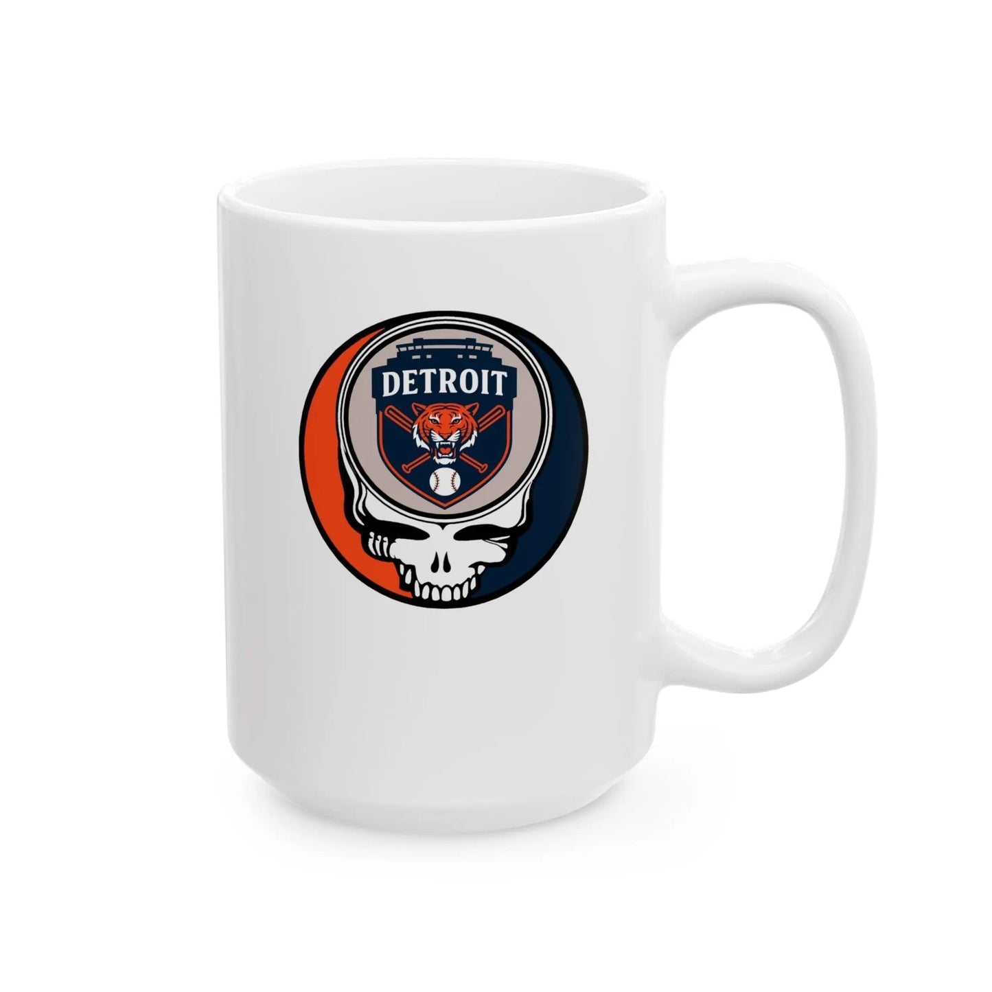 Detroit Baseball Edition Stealie Ceramic Mug 15 Ounce The Ballpark Collection
