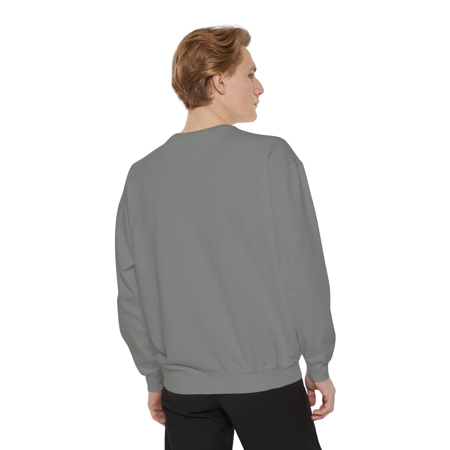 Unisex Garment-Dyed Sweatshirt - Chill Vibes with STRAWBERIFY Text