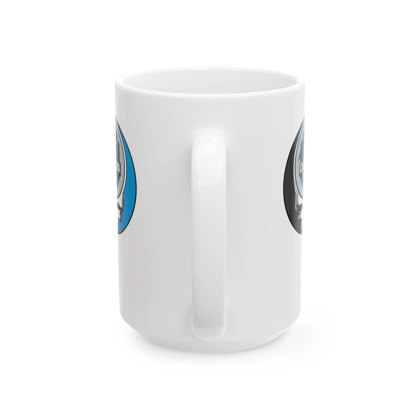 Carolina Panthers Stealie Ceramic Mug Durable White Ceramic The Gridiron Collection