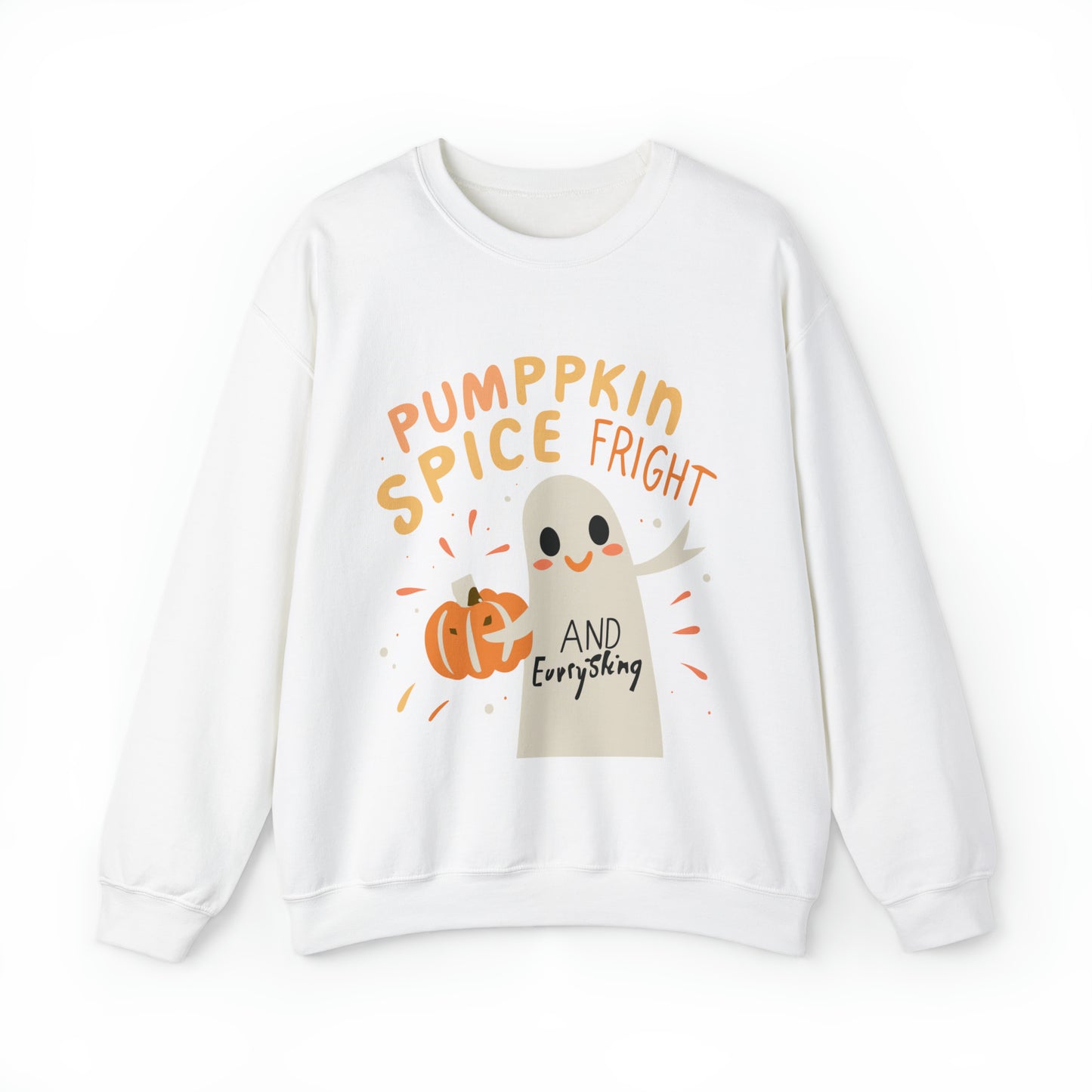 Pumppkin Spice Fright Sweatshirt, Spooky Season Halloween Sweatshirt, Winter Sweatshirt, Spooky Sweatshirt, Halloween Gifts