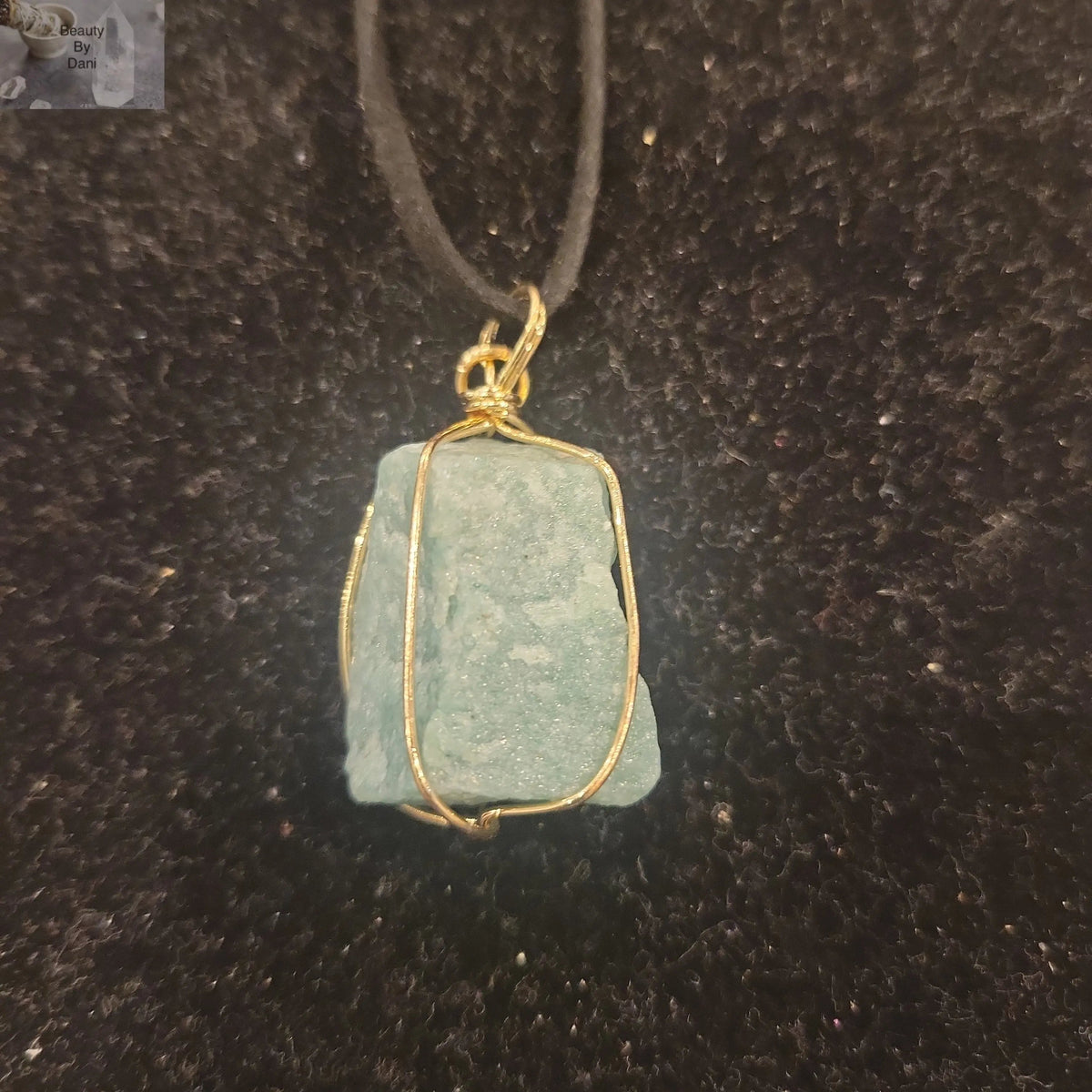 Raw Aventurine Wire Wrapped Necklace