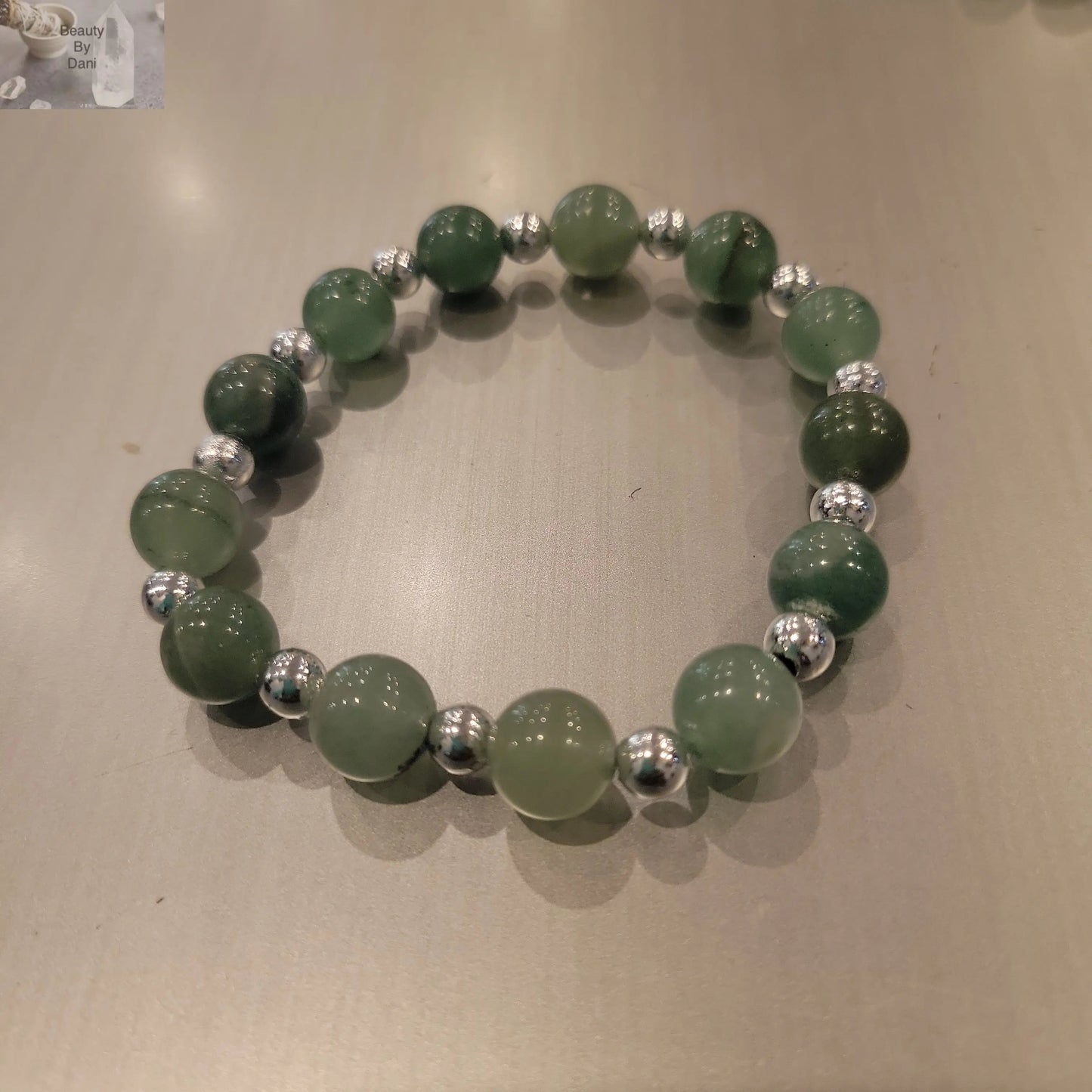 Aventurine Healing Adjustable Bracelet Natural Stones Beauty by Dani