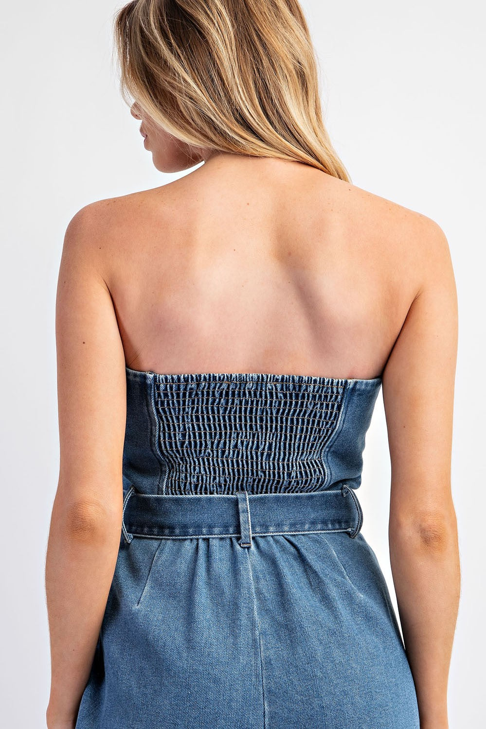 Denim Cargo Pocket Jumpsuit Brooklyn Heights