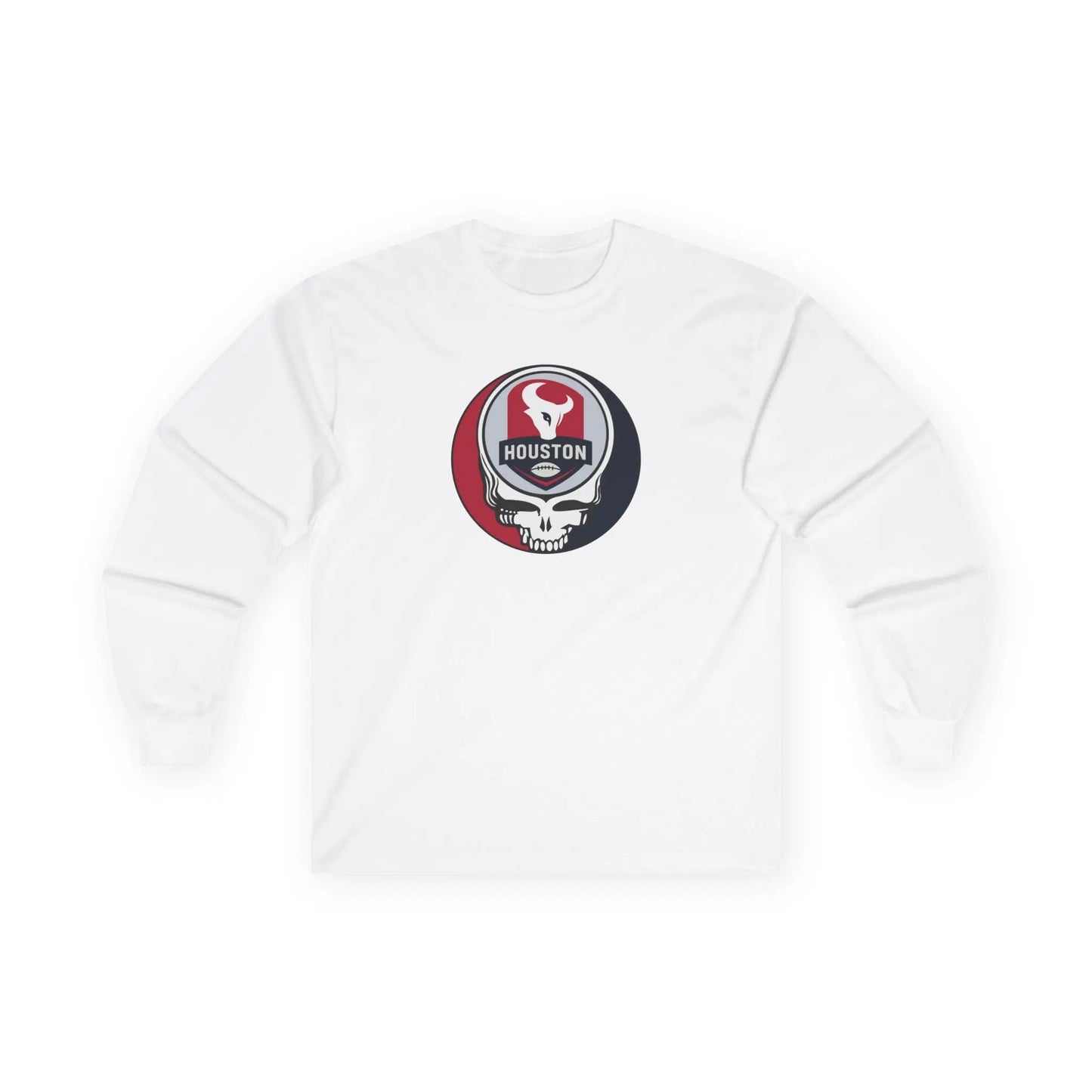 Grateful Dead Ultra-Cotton Long Sleeve Tee Houston Edition The Gridiron Collection