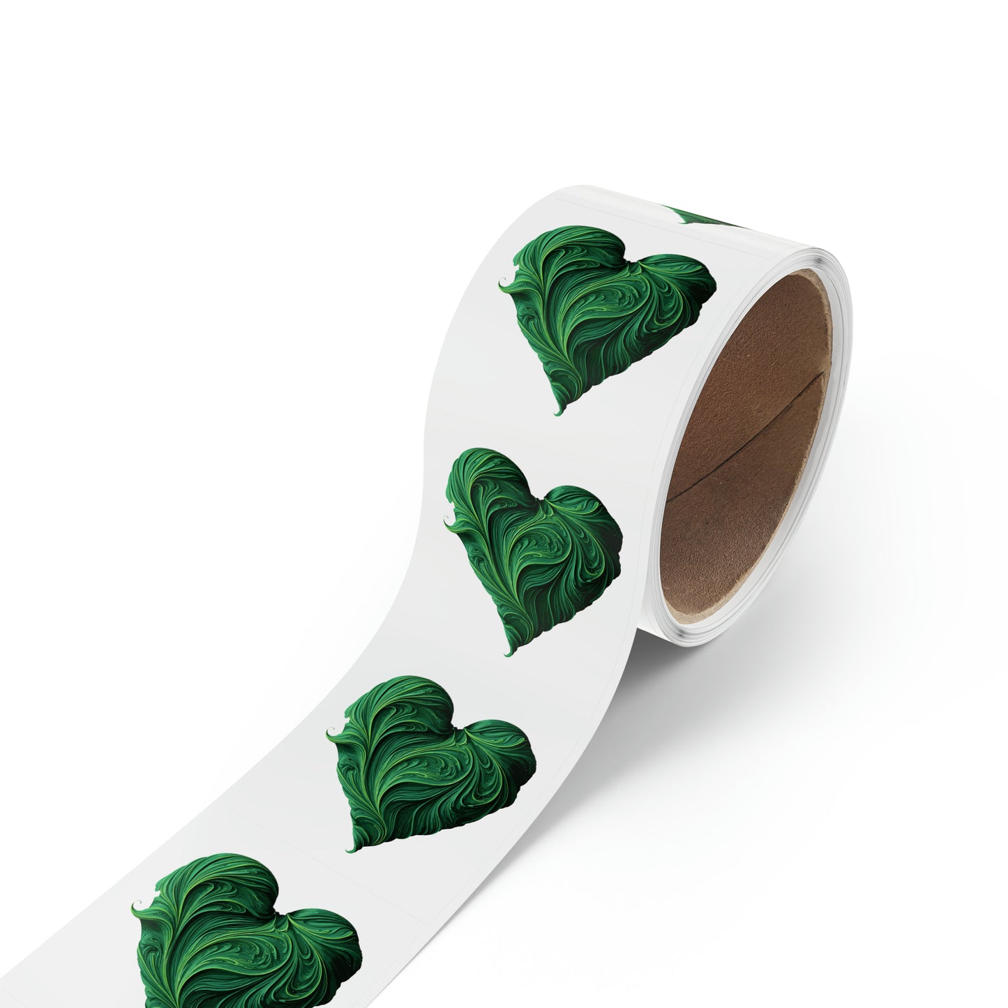 Valentine's day heart shape Square Sticker Label Rolls