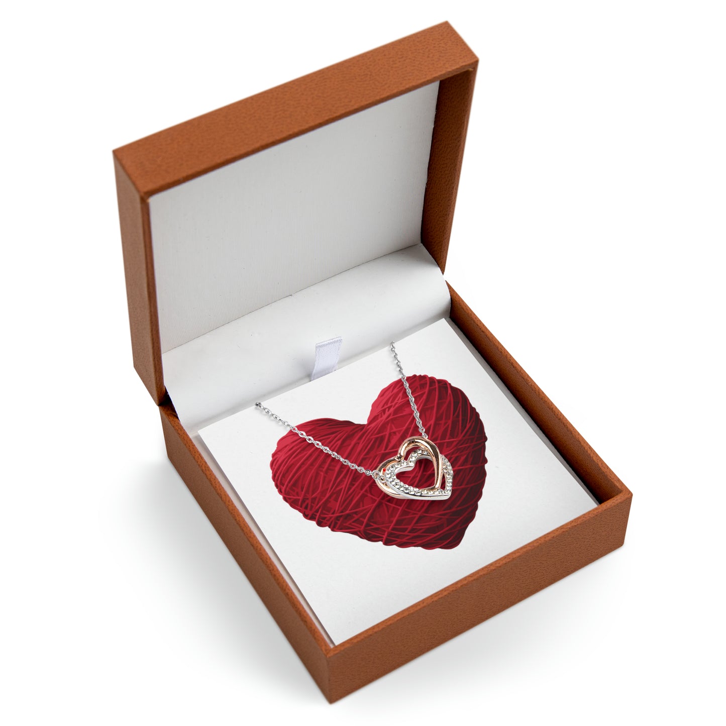 Valentine's Day Twin Hearts Necklace