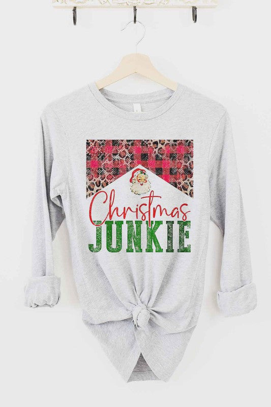 Christmas Junkie Premium Cotton Long Sleeve Tee
