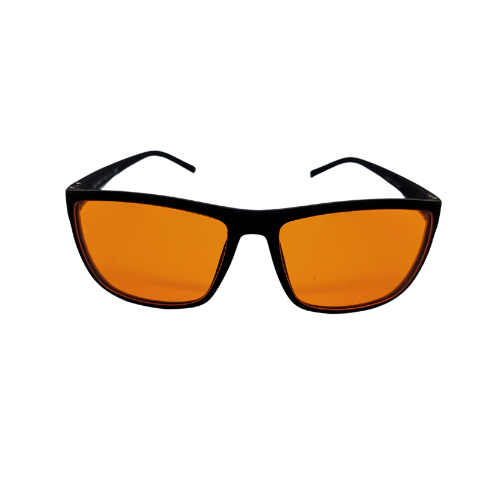 Moonwalkerz Blue Light Blocking Sleep Glasses Matte Black Kingseven Design
