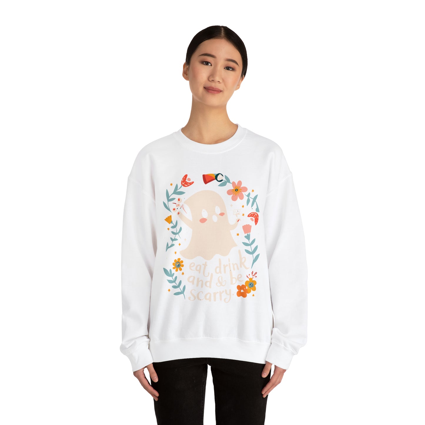 Spooky Eat, Drink and Scary Halloween Sweatshirt, Spooky Season Halloween Sweatshirt, Halloween Costume, Spooky Sweatshirt, Halloween Gifts