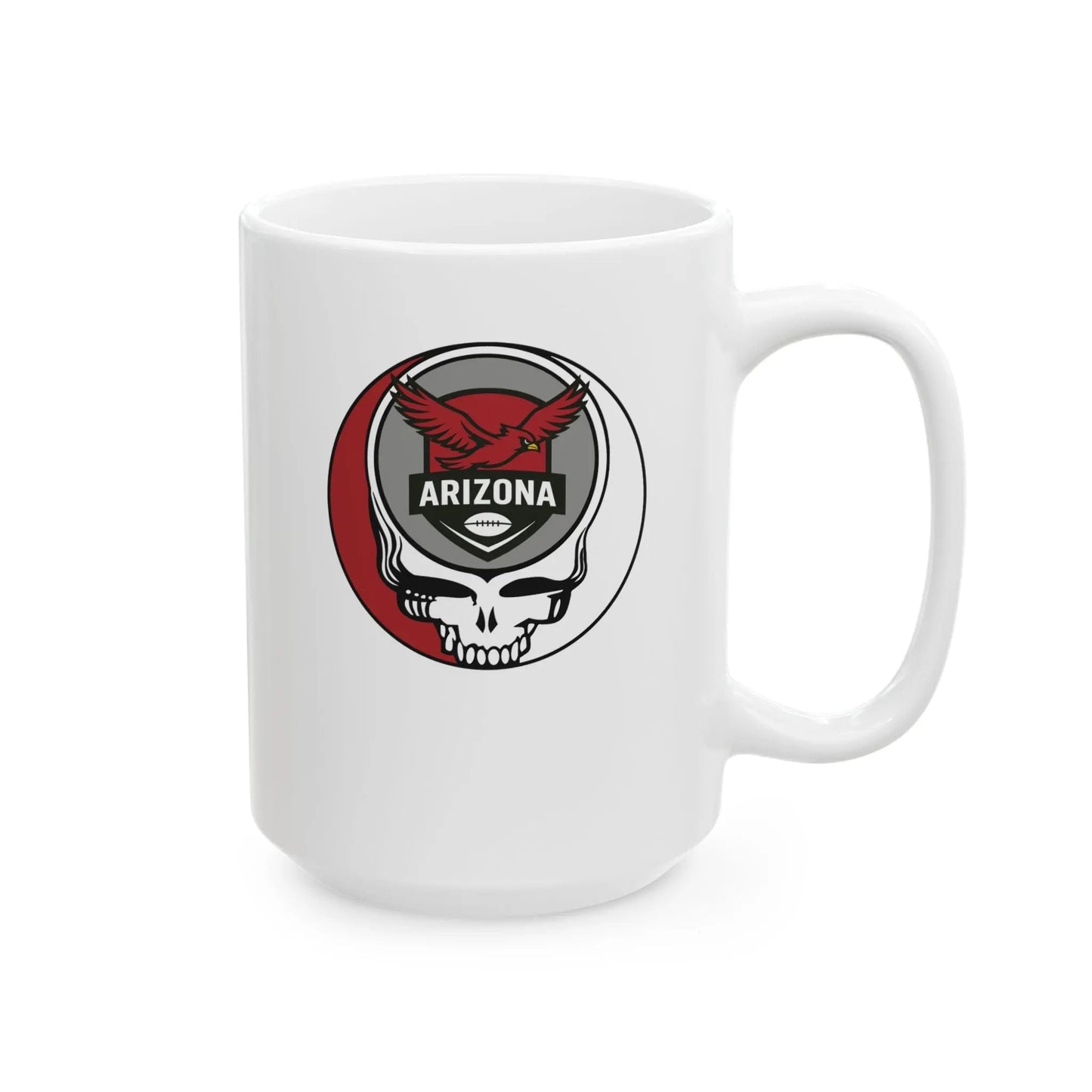 Arizona Cardinals Stealie Ceramic Coffee Mug 15ounce NFL The Gridiron Collection