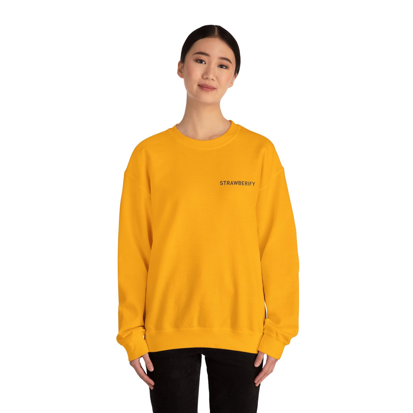 Cozy Unisex Crewneck Sweatshirt - 'STRAWBERIFY'