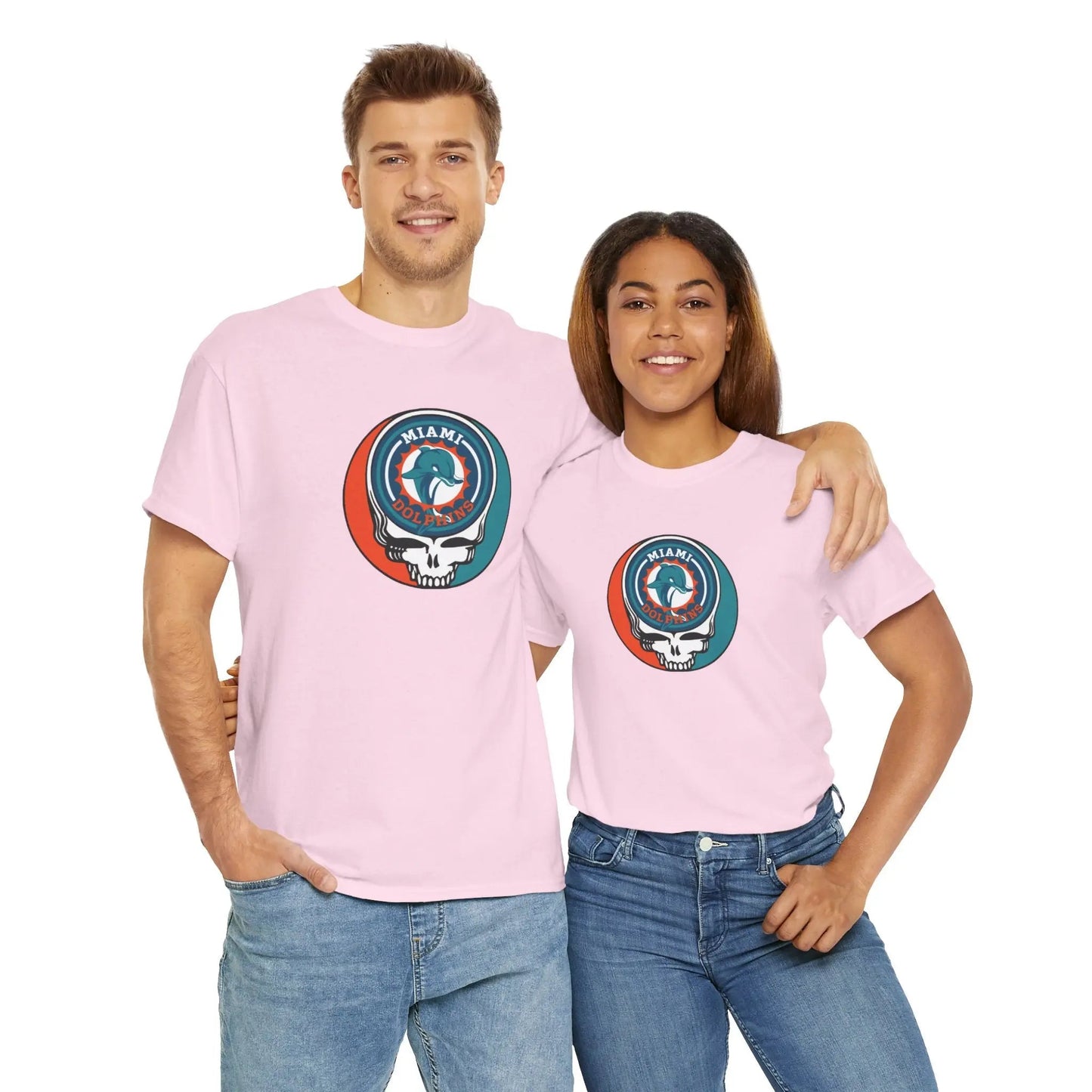 Miami Dolphins Steal Your Face T-Shirt Grateful Dead The Gridiron Collection