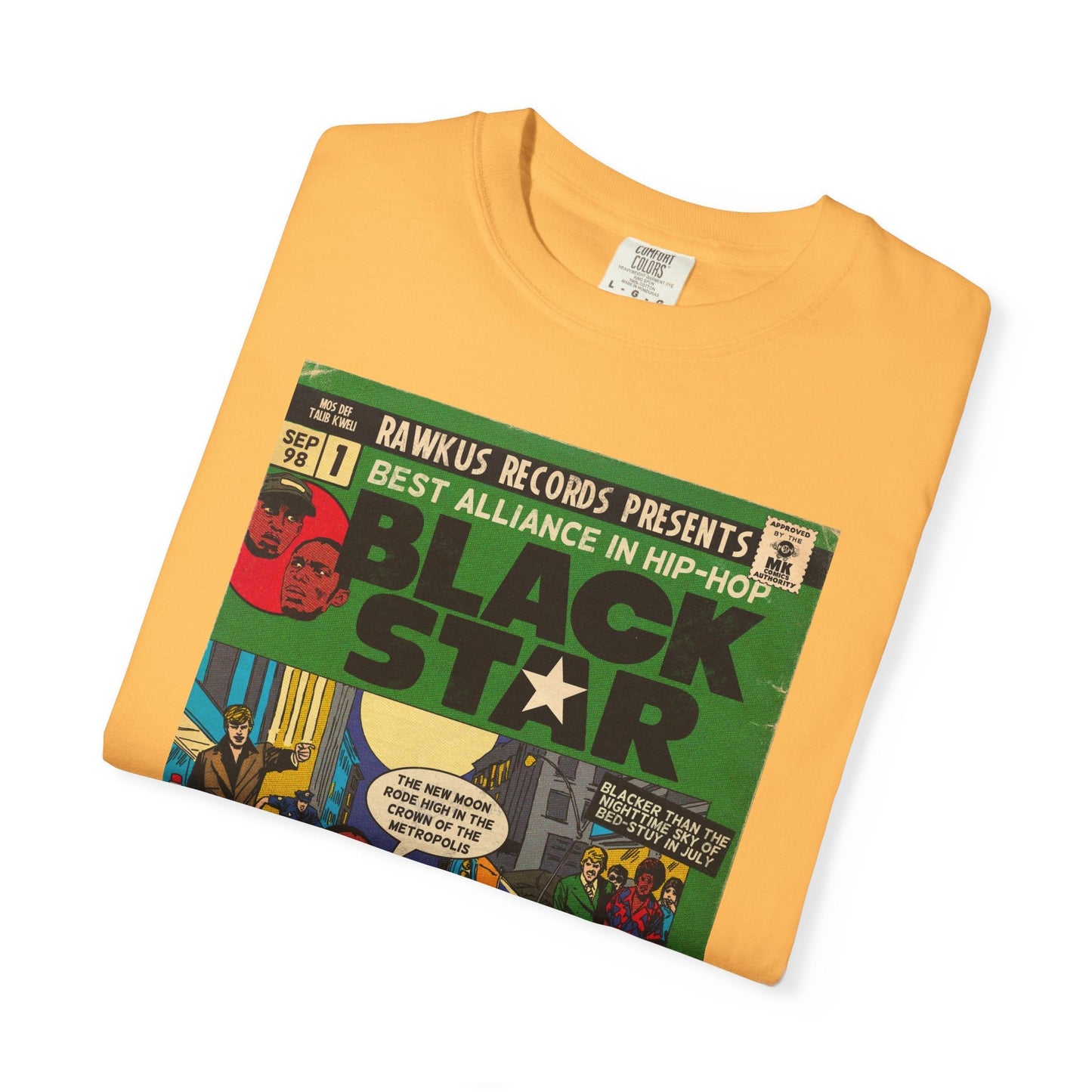 Black Star Unisex Comfort Colors T-shirt 100% Ring-Spun Cotton