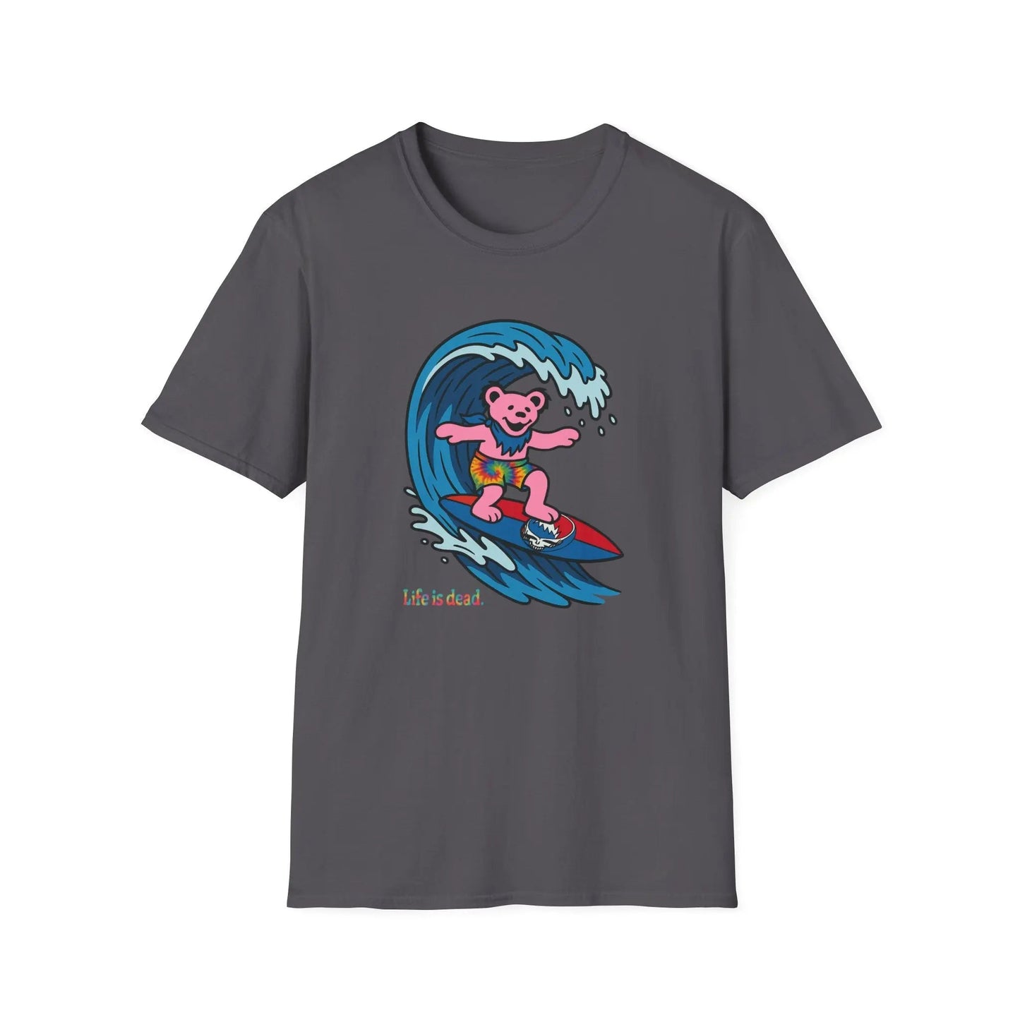 Surfin' Bear Grateful Dead Life is Dead TShirt