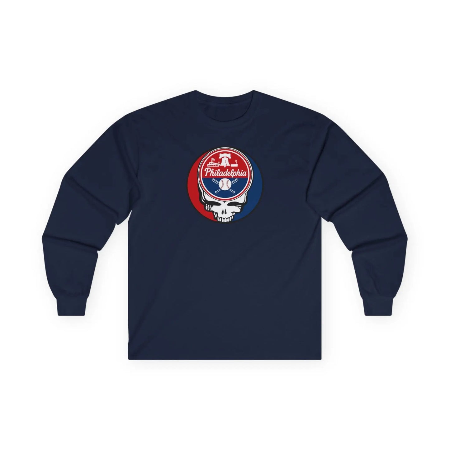 Philadelphia Baseball Edition Stealie Long Sleeve Tee Ultra-Cotton Grateful Dead