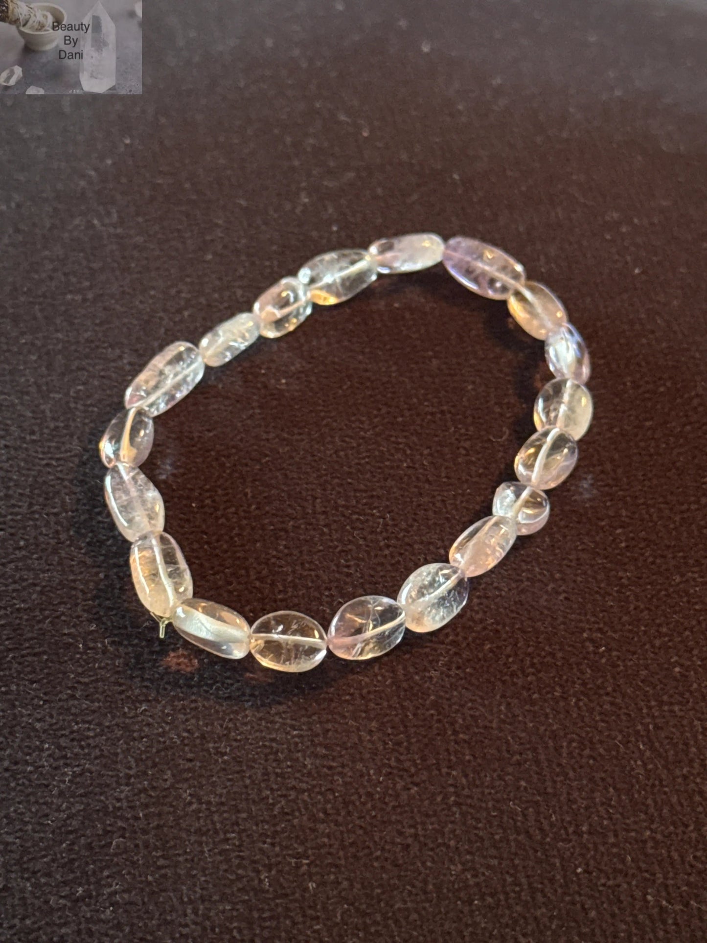Amethyst Nugget Healing Bracelet Natural Gemstone Jewelry by Beauty by Dani