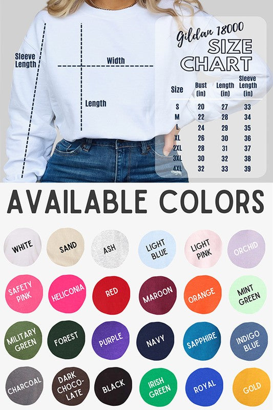 Valentine's Day Loved Mama Circle Sweatshirt Gildan Unisex