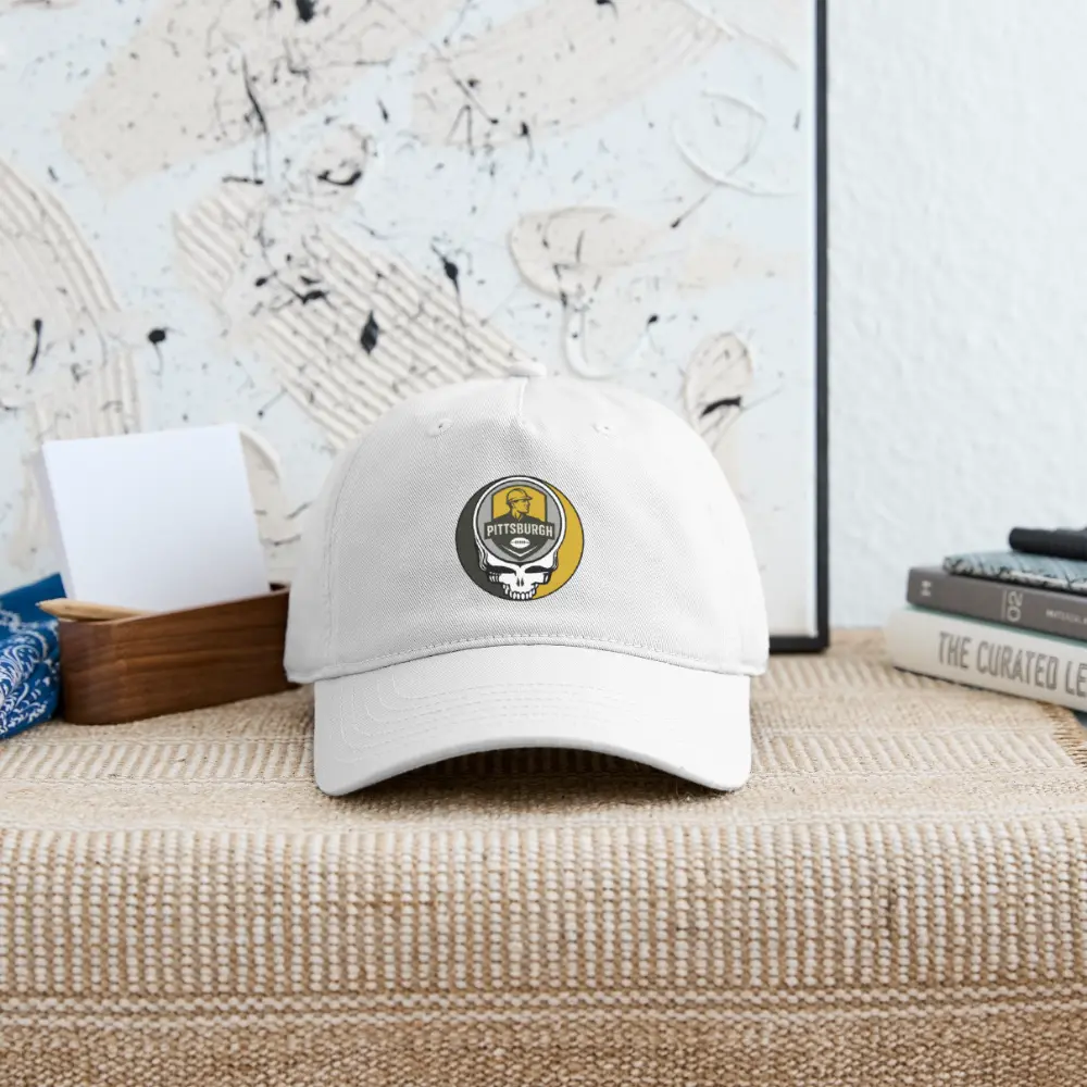 Pittsburgh Steelers Grateful Dead Stealie Dad Hat Heavy Cotton Twill