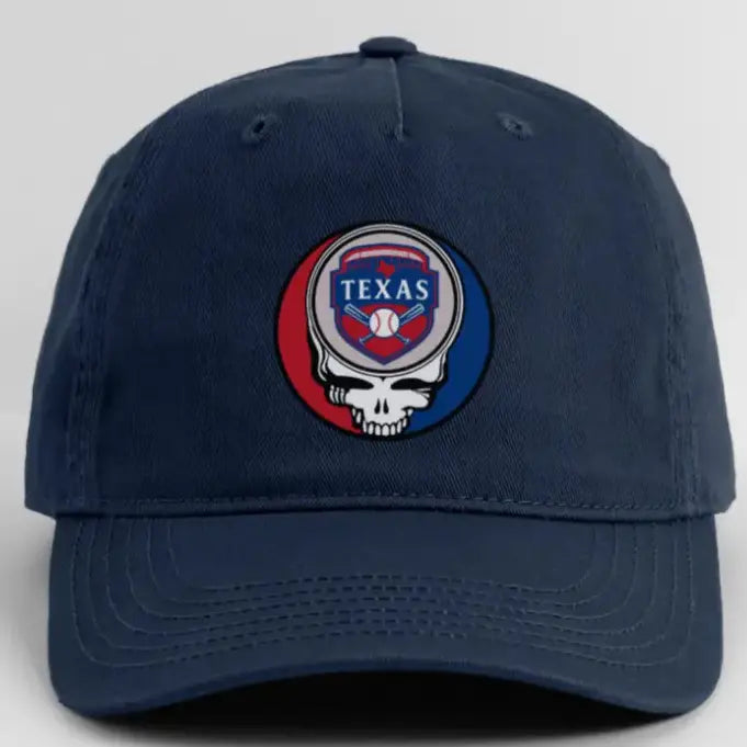 Texas Baseball Edition Baseball Dad Hat Grateful Dead Stealie