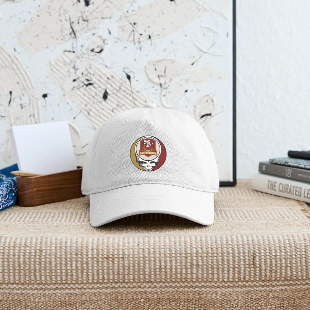 San Francisco 49ers Grateful Dead Stealie Dad Hat 100% Cotton Twill