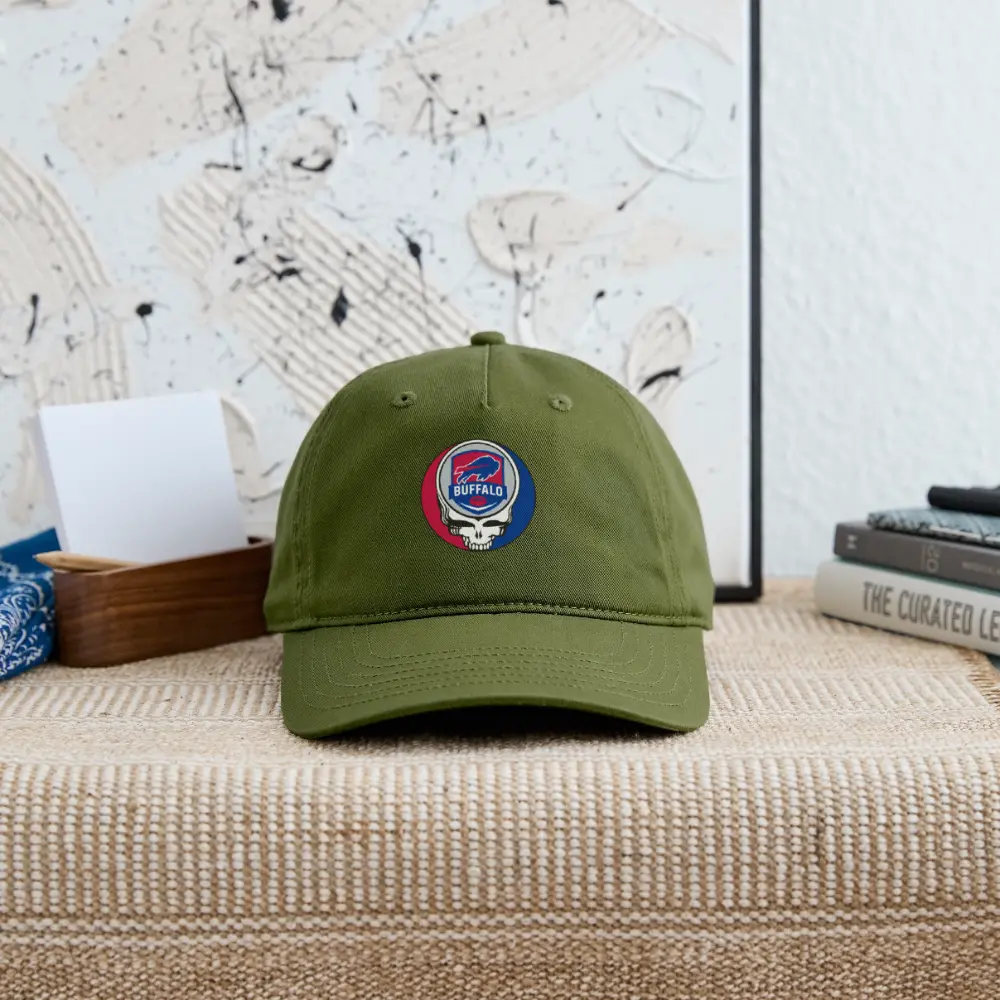 Buffalo Bills Grateful Dead Stealie Dad Hat Heavy Brushed Cotton The Gridiron Collection