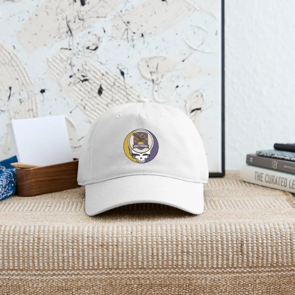 Baltimore Ravens Grateful Dead Stealie Dad Hat The Gridiron Collection