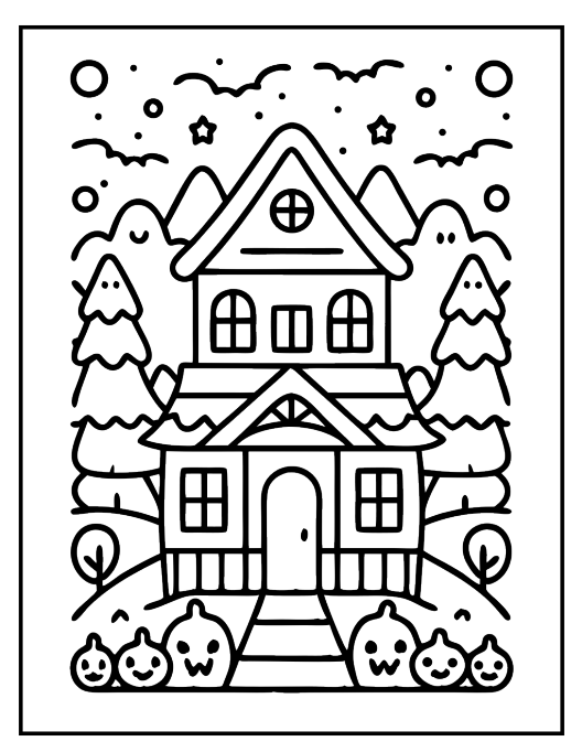 Bold & Easy Halloween Coloring Book for Kids – 95 Pages | Instant Download PDF