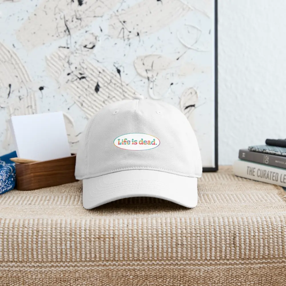 Grateful Dead Stealie Oval TieDye Dad Hat 100% Cotton Twill