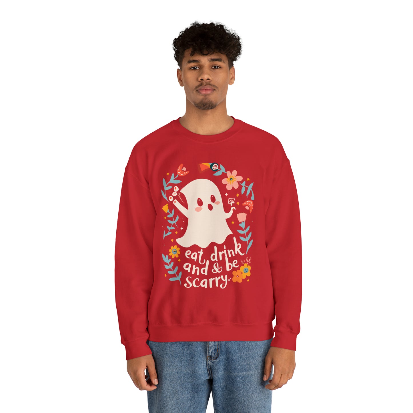Spooky Eat, Drink and Scary Halloween Sweatshirt, Spooky Season Halloween Sweatshirt, Halloween Costume, Spooky Sweatshirt, Halloween Gifts