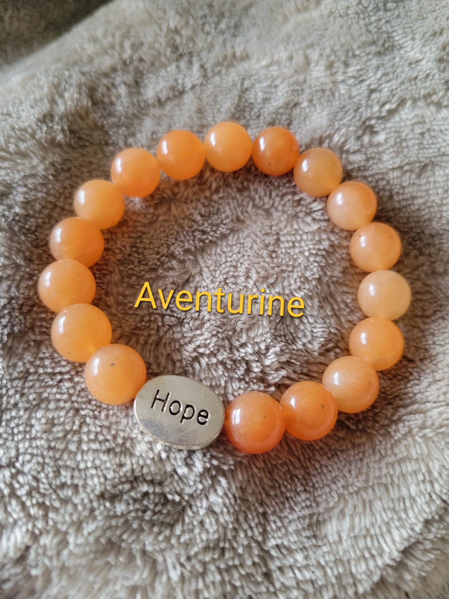 Aventurine 10mm Beads Hope Bracelet