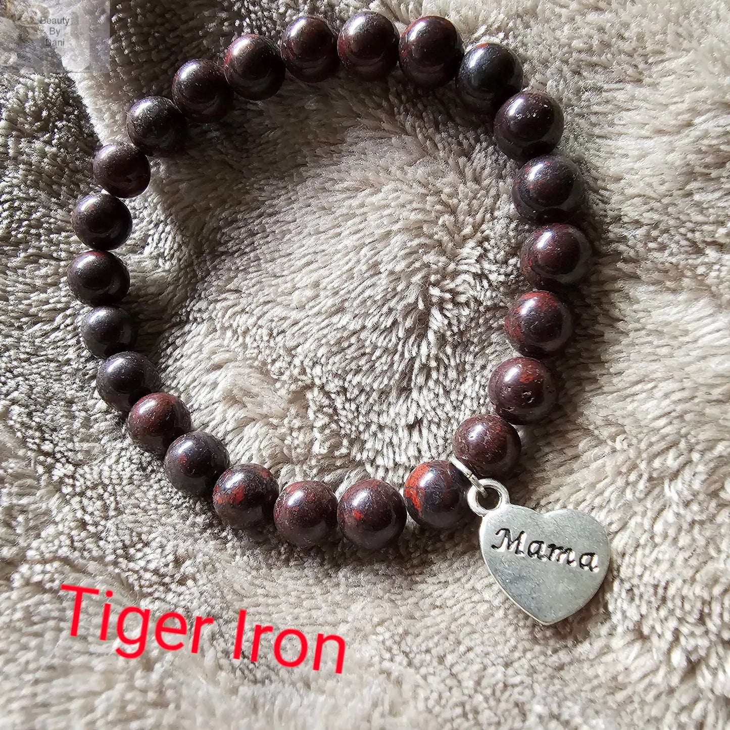 Tiger Iron Healing Adjustable Bracelet with Tiger's Eye Hematite Jasper