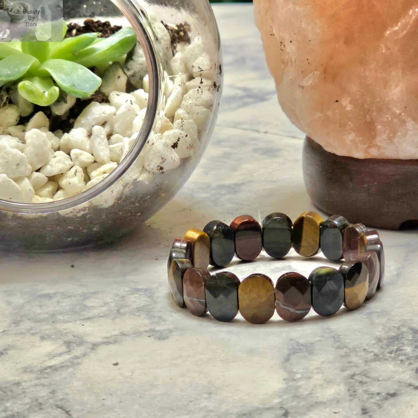 Tiger's Eye Genuine Oval Beaded Bracelet