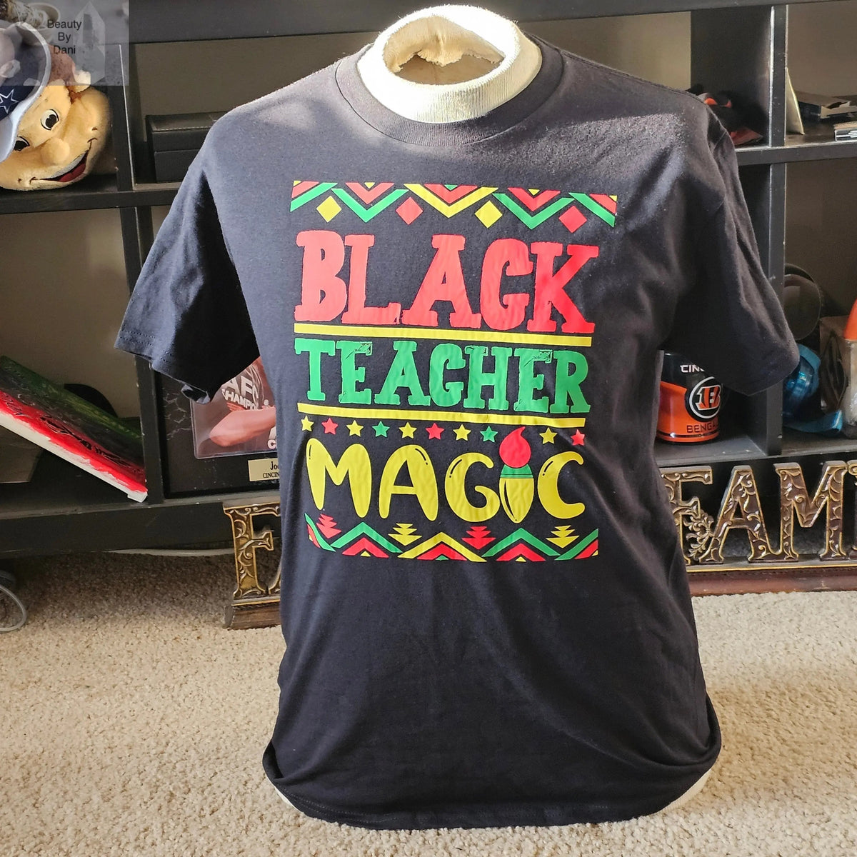Black Teacher Magic Classic Crew Neck T-Shirt