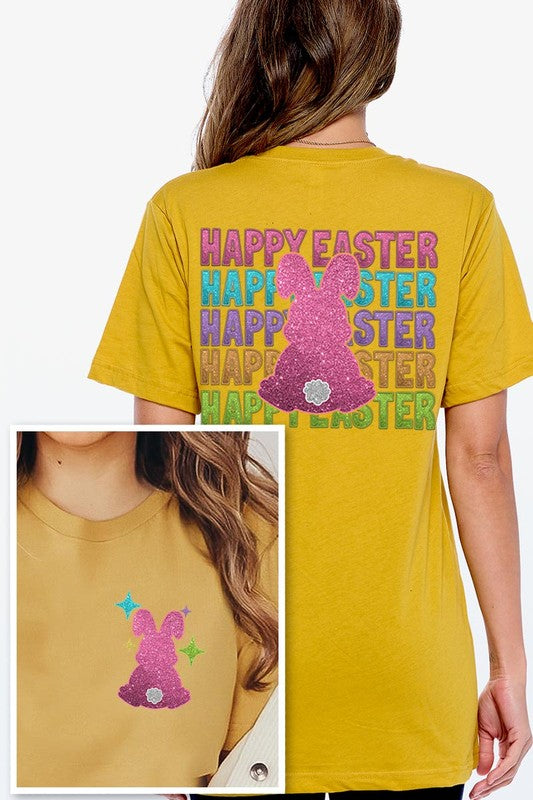 Happy Easter Bunny Christian Graphic T Shirts