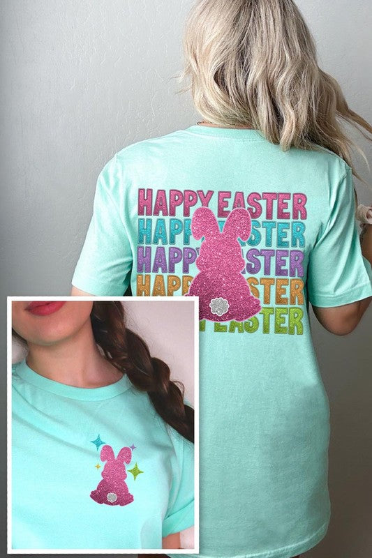 Happy Easter Bunny Christian Graphic T Shirts