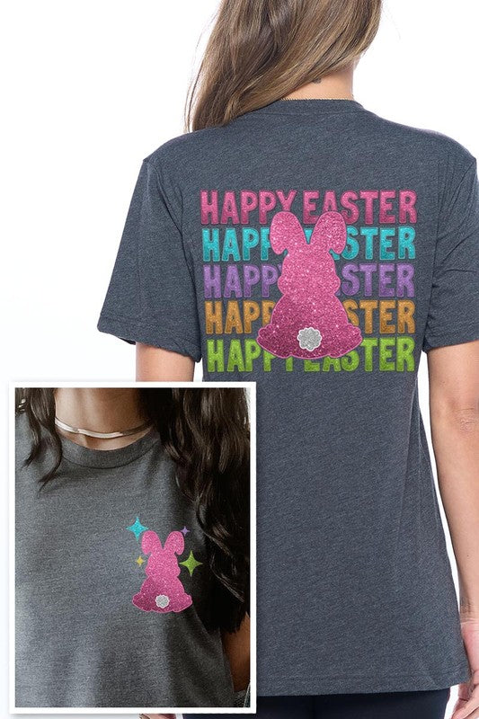 Happy Easter Bunny Christian Graphic T Shirts