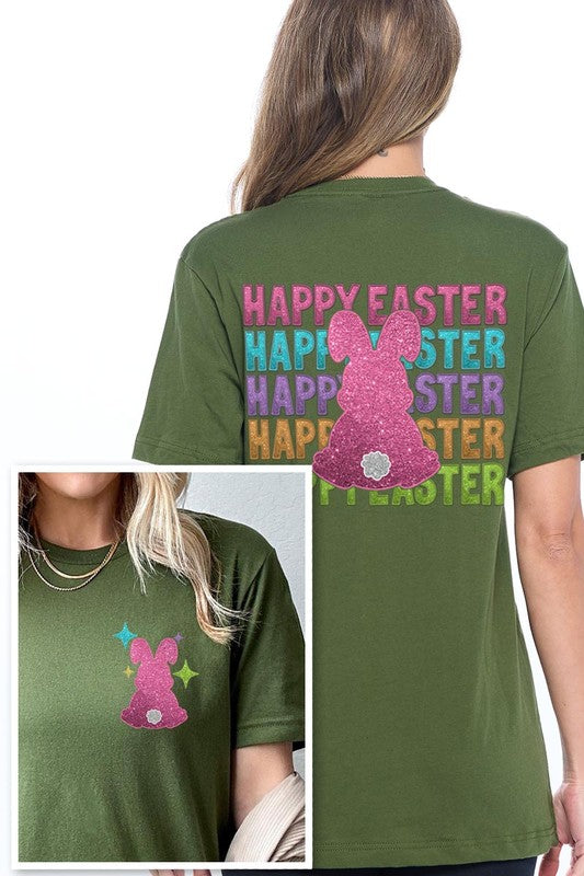 Happy Easter Bunny Christian Graphic T Shirts