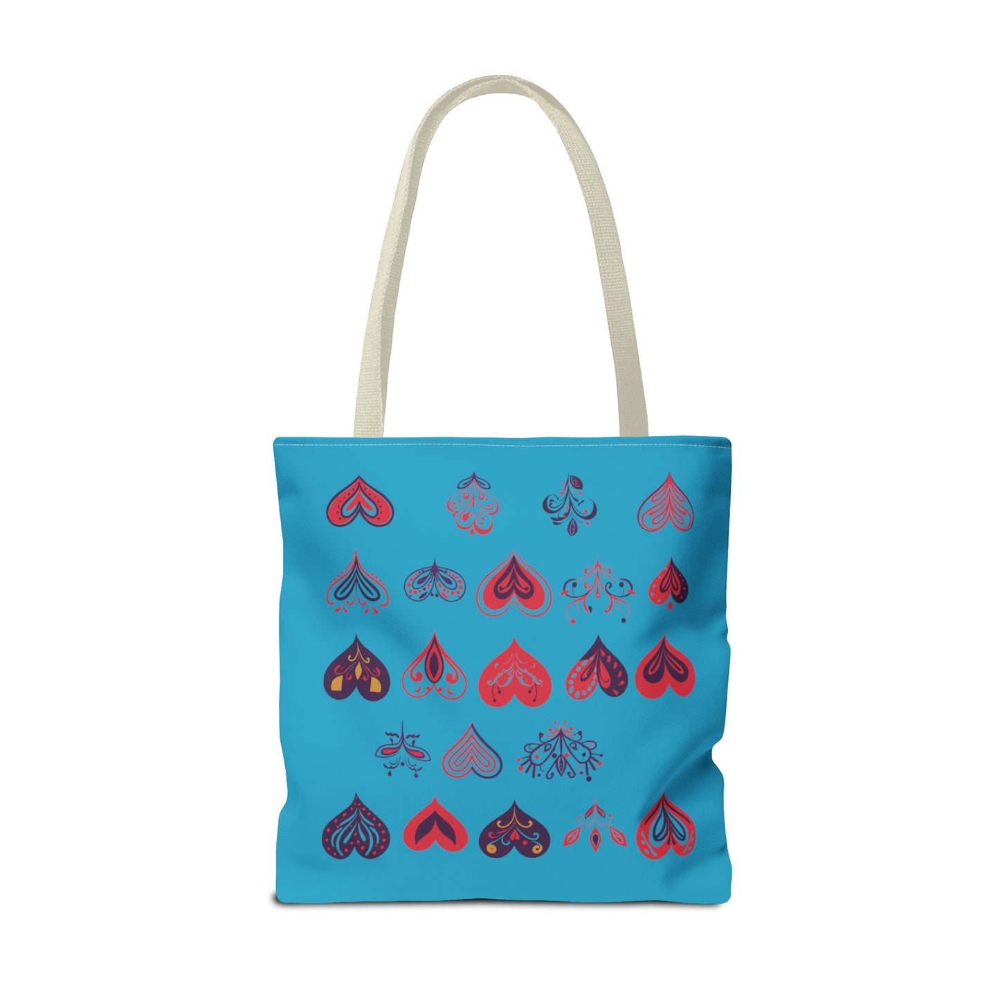 Valentine's Turquoise Tote Bag (AOP)