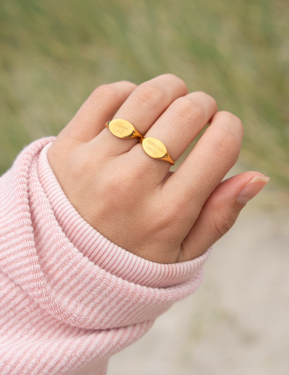 Forever Loved Oval Signet Ring Jewelry Elevated Faith