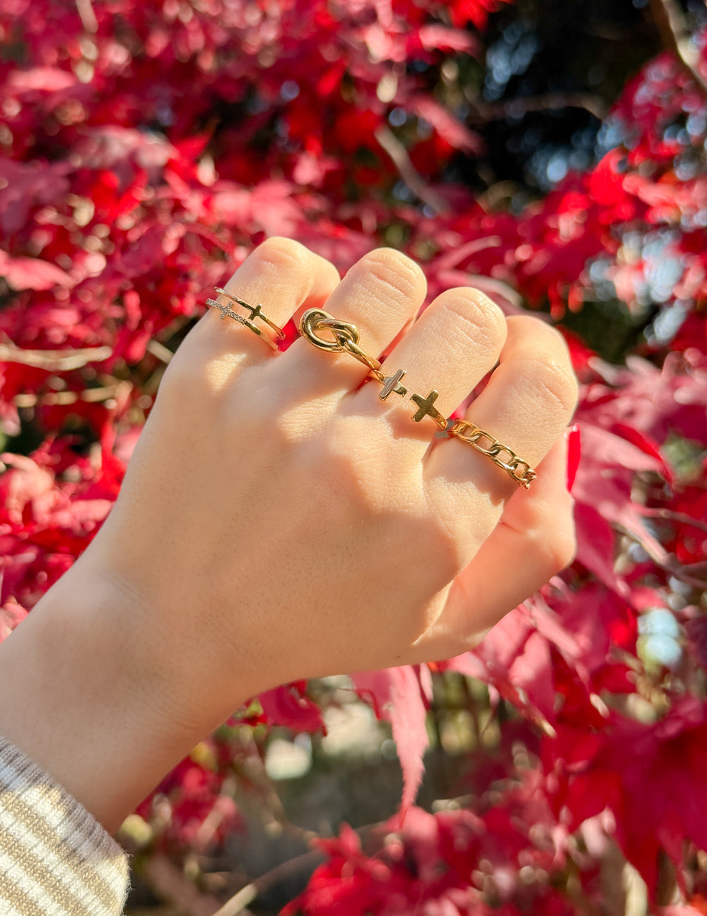 Eternal Cross Ring Religious Jewelry Christian Symbol
