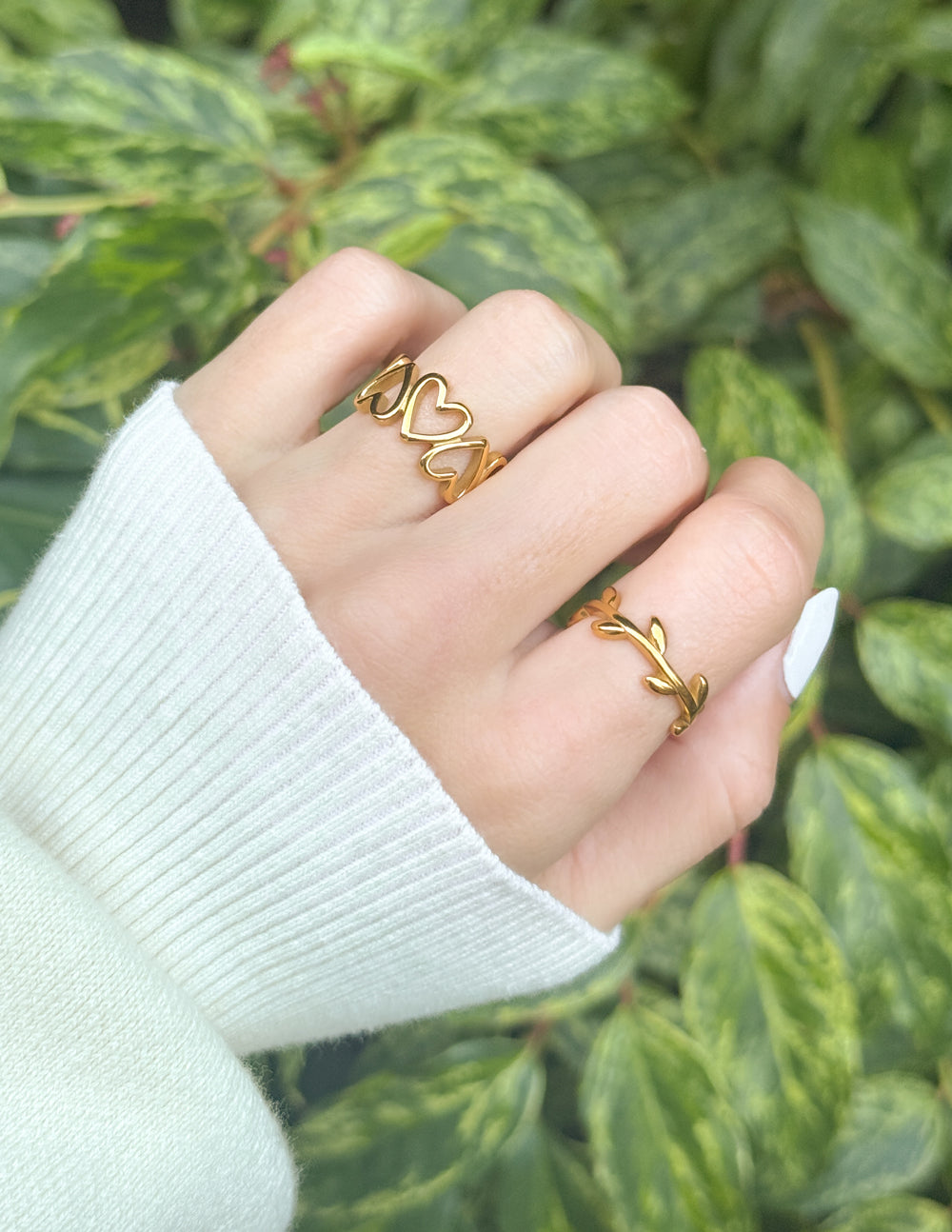 Heart Chain Ring Heart Chain Ring Elevated Faith